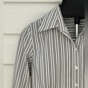 Apt. 9 Stretch 3/4 Sleeve Stripped Top